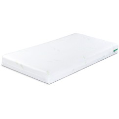 MATELAS MÉMOIRE ALOE VERAMOUSSE THERMO ÉLASTIQUE ET NOIX DE COCO  140 X 70 (12CM) 
