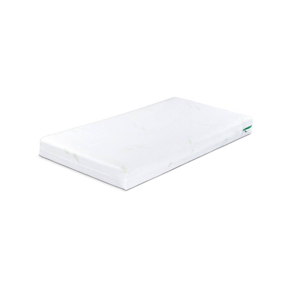 MATELAS MÉMOIRE ALOE VERAMOUSSE THERMO ÉLASTIQUE ET NOIX DE COCO  140 X 70 (12CM) 
