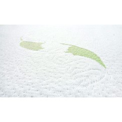 MATELAS MÉMOIRE ALOE VERAMOUSSE THERMO ÉLASTIQUE ET NOIX DE COCO  140 X 70 (12CM) 

