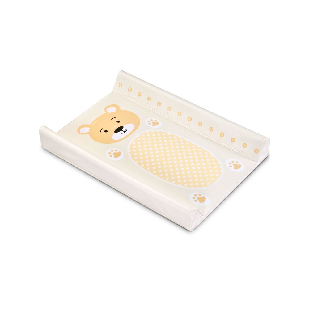 MATELAS À LANGER DOUX - ANIMAUX OURS BEIGE 70 CM

