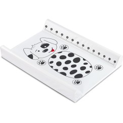 MATELAS À LANGER DOUX - ANIMAUX CHIEN PLATINE 70 CM
