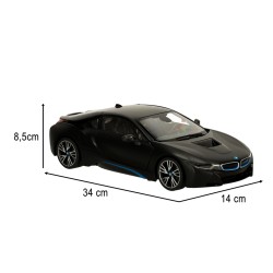 RC car 1:14 BMW i8 opening doors black