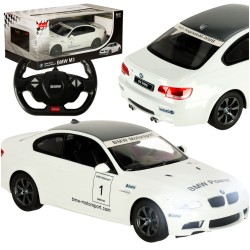Voiture RC Rastar 48000 BMW M3 1:14 blanc
