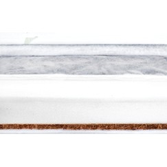 MATELAS LUXE ALOE VERA 120 X 60 DE SARRASIN-MOUSSE-NOIX DE COCO
