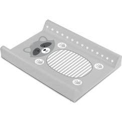 MATELAS À LANGER DOUX - ANIMAUX RATONS GRIS
