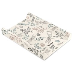 MATELAS À LANGER DOUX - BEIGE BOTANIQUE
