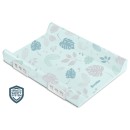 MATELAS À LANGER RIGIDE AVEC SYSTÈME DE SÉCURITÉ - FLORAL MINT
