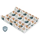 MATELAS À LANGER RIGIDE AVEC SYSTÈME DE SÉCURITÉ - FEUILLES DE JARDIN PLATINUM
