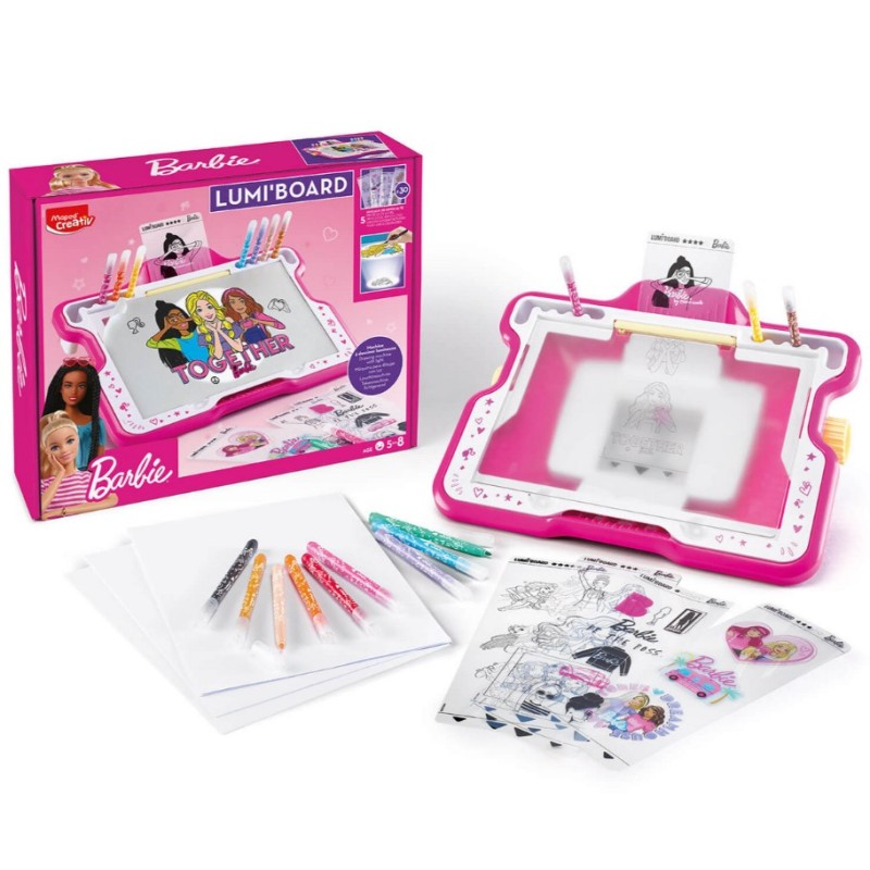Barbie backlit creative board