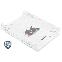MATELAS À LANGER RIGIDE AVEC SYSTÈME DE SÉCURITÉ - ANIMAL DE COMPAGNIE - OURS 70 CM
