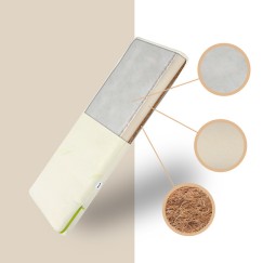 MATELAS DE SARRASIN-MOUSSE-NOIX DE COCO 90 X 40 ALOE VERA
