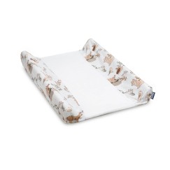 HOUSSE DE MATELAS À LANGER LE LOUP ET SES AMIS BEIGE
