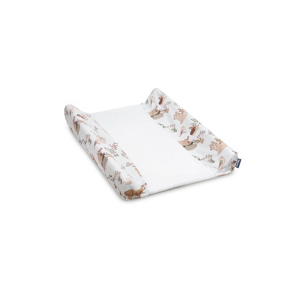 HOUSSE DE MATELAS À LANGER LE LOUP ET SES AMIS BEIGE
