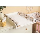 HOUSSE DE MATELAS À LANGER LE LOUP ET SES AMIS BEIGE
