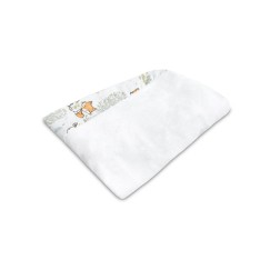 HOUSSE DE MATELAS  À LANGER FORÊT GRISE
