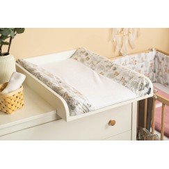 HOUSSE DE MATELAS  À LANGER FORÊT GRISE
