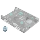 PRZEWIJAK USZTYWNIANY SAFETY SYSTEM 70 CM - FLORAL SZARY
