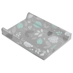 MATELAS À LANGER DOUX - GRIS FLORAL
