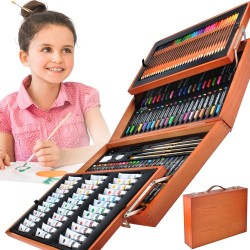 Ensemble coloriage peinture 174 pièces dans une valise