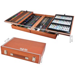 Ensemble coloriage peinture 174 pièces dans une valise