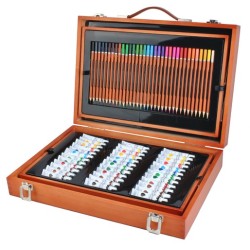 Ensemble coloriage peinture 174 pièces dans une valise