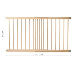 Barrière de sécurité pour portes 72-122 cm