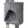 Arbre à chat 118 cm, gris