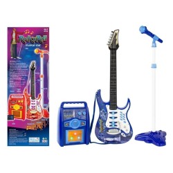 copie de Pack Guitare électrique pour enfant + amplificateur et  microphone bleu