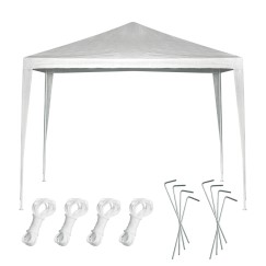 Tente de fête de pavillon de belvédère commercial blanche 3 x 3 m
