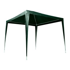 Tente de fête de pavillon de belvédère commercial vert 2,5 x 2,5 m
