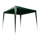 Tente de fête de pavillon de belvédère commercial vert 2,5 x 2,5 m

