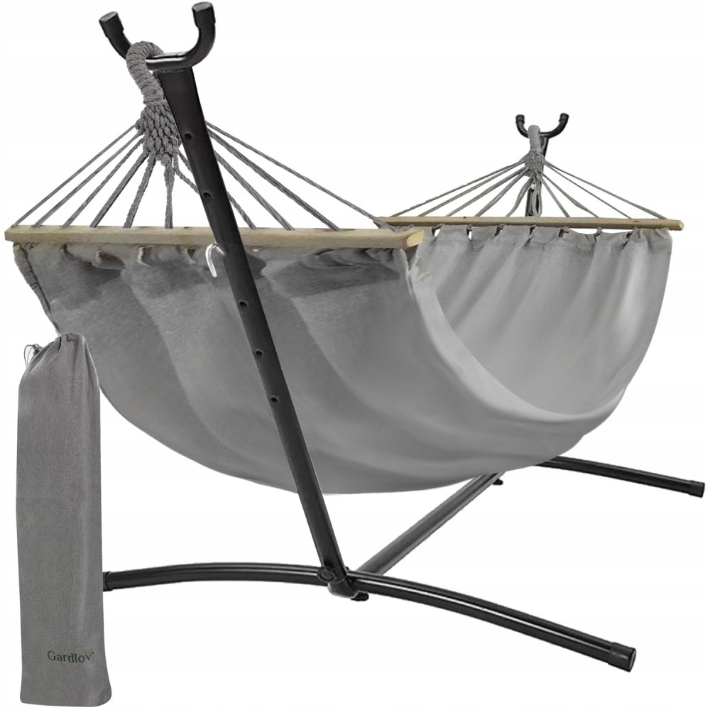 Hamac de jardin 200x150cm deux personnes avec cadre Hamac de jardin 200x150cm deux personnes avec cadre