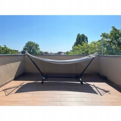 Hamac de jardin 200x150cm deux personnes avec cadre