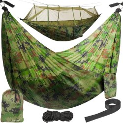 Hamac camping avec moustiquaire Santiago camo 260x140cm