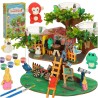 ENSEMBLE CRÉATIF CONSTRUCTION DE CABANE DANS LES ARBRES AVEC ACCESSOIRES
