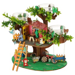 ENSEMBLE CRÉATIF CONSTRUCTION DE CABANE DANS LES ARBRES AVEC ACCESSOIRES
