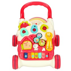  Trotteur interactive educational table 4-in-1 red