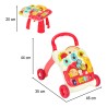  Trotteur interactive educational table 4-in-1 red