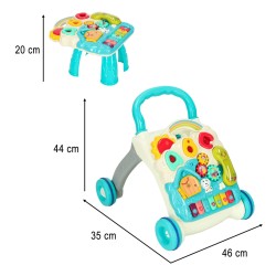 TROTTEUR TABLE ÉDUCATIVE INTERACTIVE  4-in-1 blue