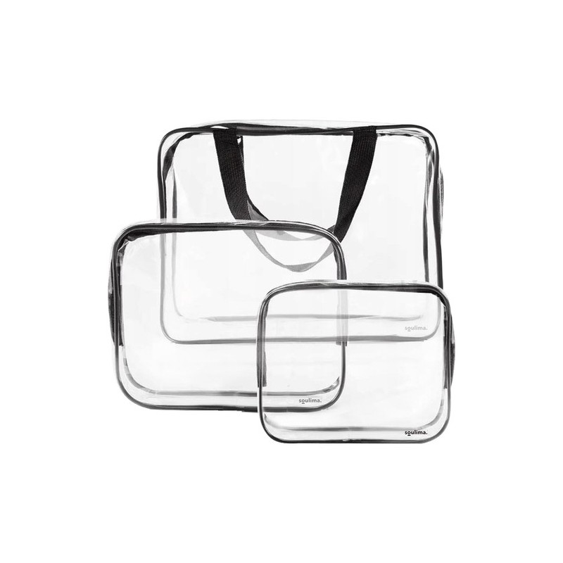 Trousse cosmétique transparente 3en1 Soulima 21448