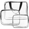 Trousse cosmétique transparente 3en1 Soulima 21448
