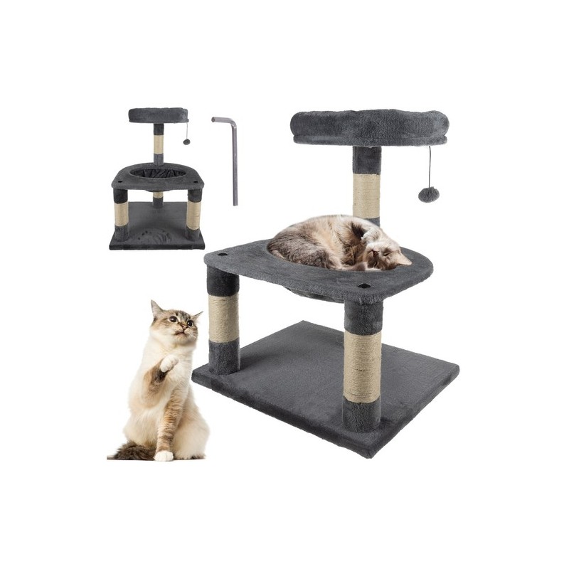 Arbre à chat 71cm gris Purlov 21711