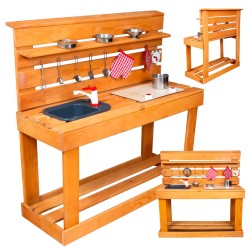 Cuisine pour enfant  avec accessoires en bois