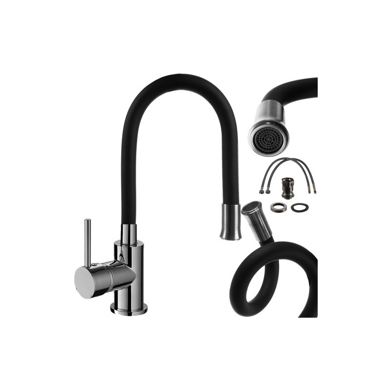 Robinet de cuisine - bec flexible Ruhhy 22821 Robinet de cuisine - bec flexible Ruhhy 22821