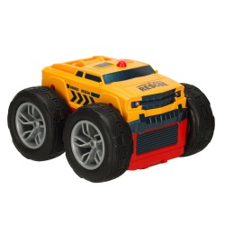RC Revolt 2 Sided Rescue Racer remote controlled car blue