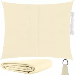 Voile d'ombrage 3x2m - beige