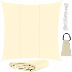 Voile d'ombrage 3,6x3,6m Beige