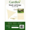 Voile d&39ombrage 3x3x3 beige Gardlov 23146