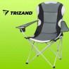 Chaise de pêche noire et grise 23674