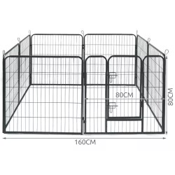 Parc - cage pour animaux 80x80cm Malatec 23769